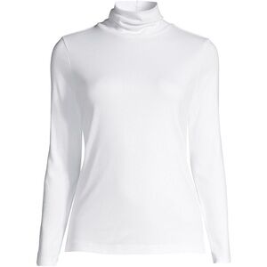 Land’s End Supima White Turtleneck